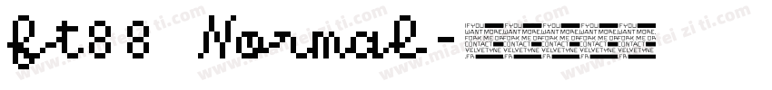 ft88 Normal字体转换